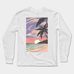 Sunset at the beach Long Sleeve T-Shirt